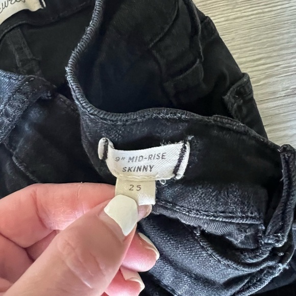 MADEWELL mid-rise skinny button down jeans size 25 - Picture 7 of 12